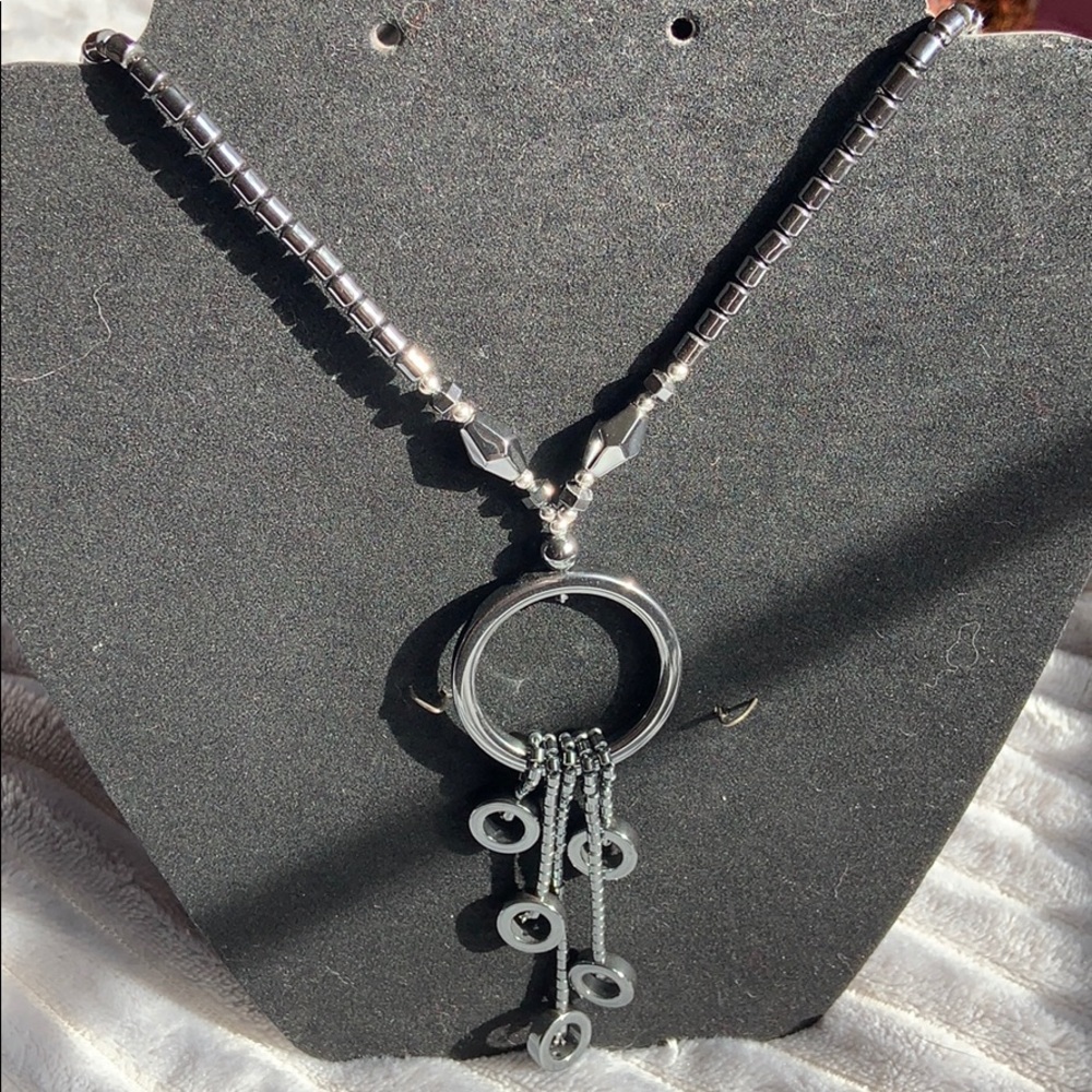 Hematite Beaded Necklace